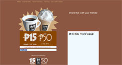 Desktop Screenshot of 15and50.boscoffee.com