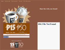 Tablet Screenshot of 15and50.boscoffee.com